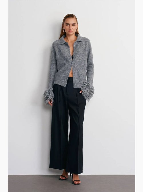 Pantalon large à taille haute avec plis dilvin - Kiabi Pantalon large à taille haute avec plis dilvin - Kiabi