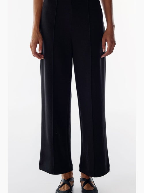 Pantalon large à taille haute côtelée penti - Kiabi