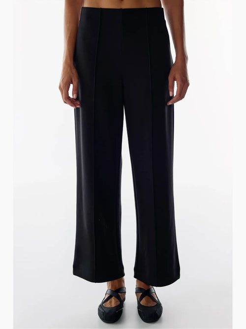 Pantalon large à taille haute côtelée penti - Kiabi