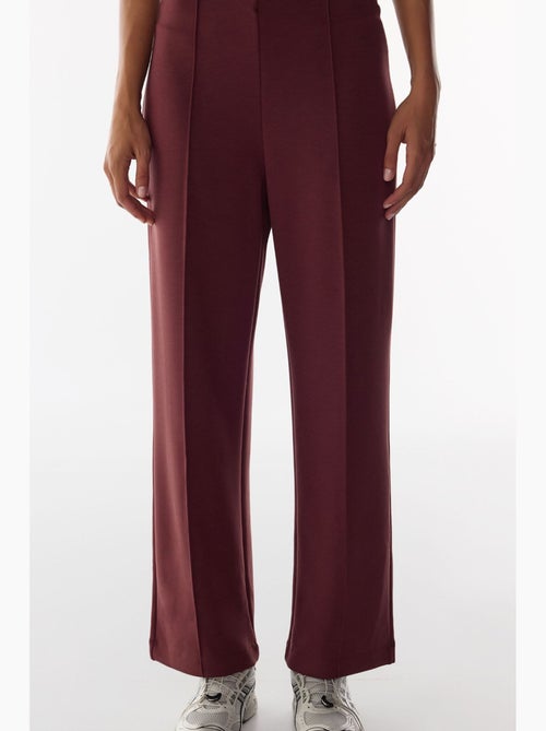 Pantalon large à taille haute côtelée penti - Kiabi Pantalon large à taille haute côtelée penti - Kiabi