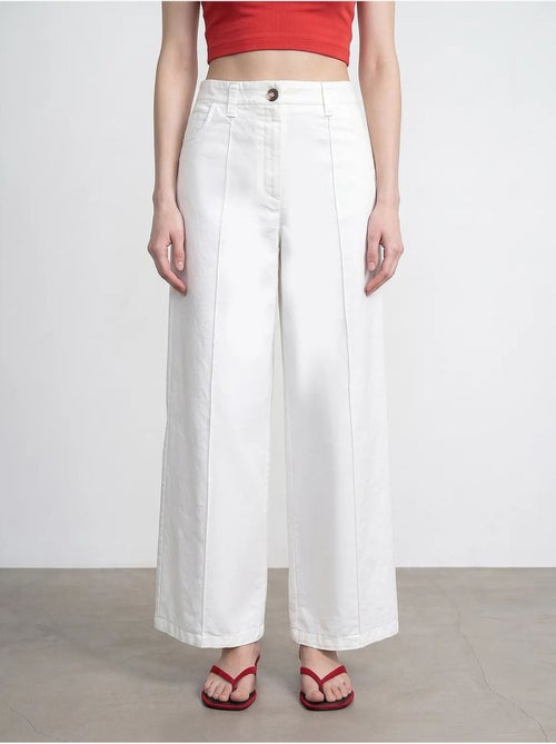Pantalon large à taille haute dilvin - Kiabi Pantalon large à taille haute dilvin - Kiabi