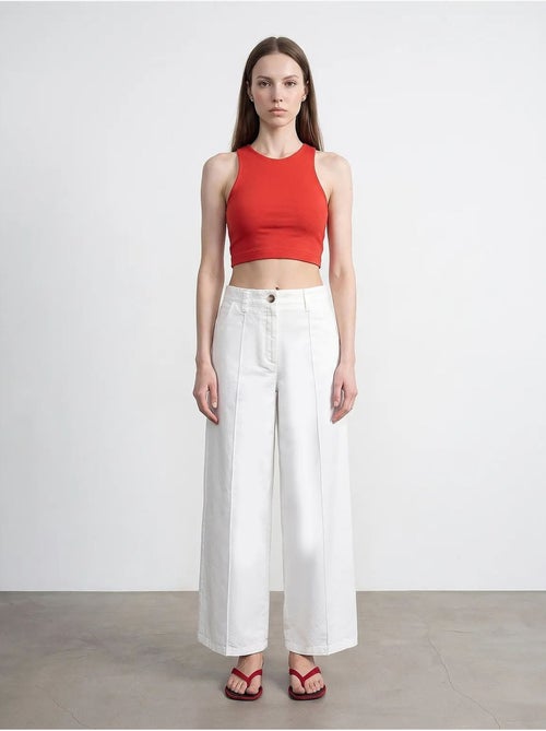 Pantalon large à taille haute dilvin - Kiabi Pantalon large à taille haute dilvin - Kiabi