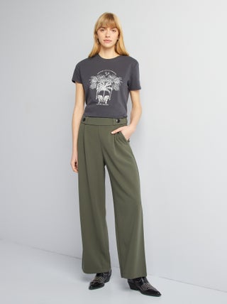 Pantalon large à taille haute 'JDY'