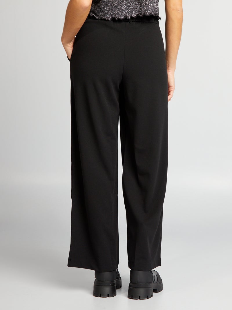 Pantalon large à taille haute 'JDY' Noir - Kiabi