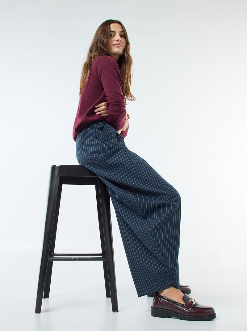PANTALON ASYMETRIQUE BLEU CIEL  TU 38/46 main image 1