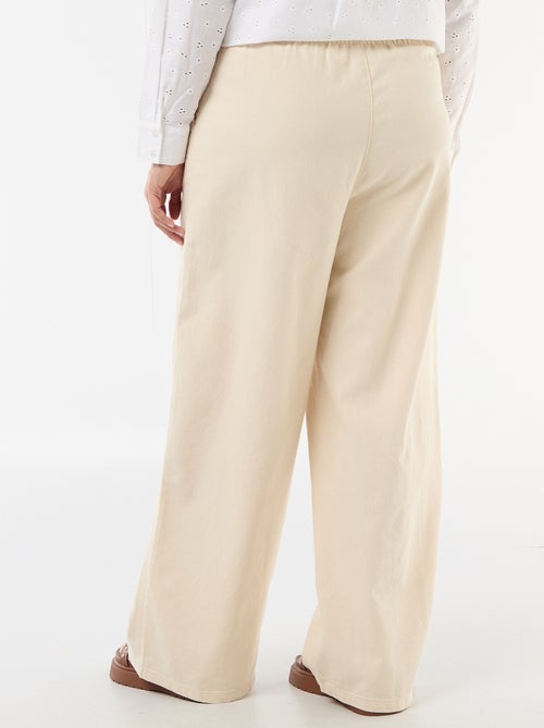 Pantalon large avec 2 poches - Kiabi