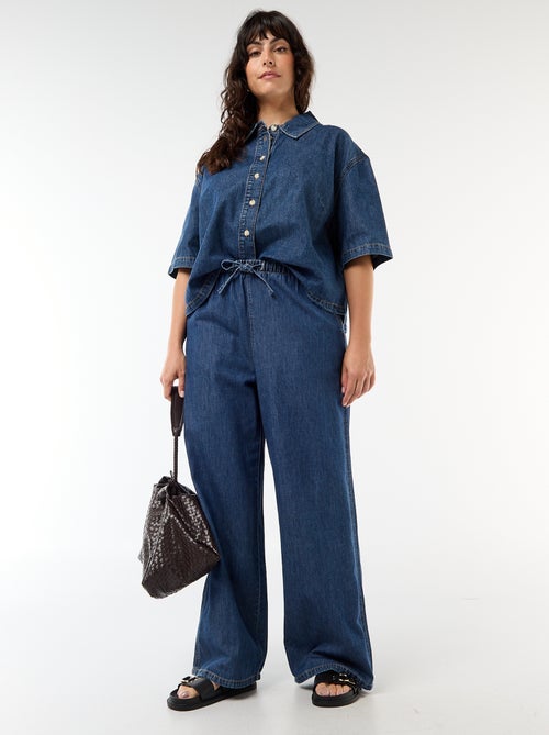 Pantalon large avec 2 poches - Kiabi