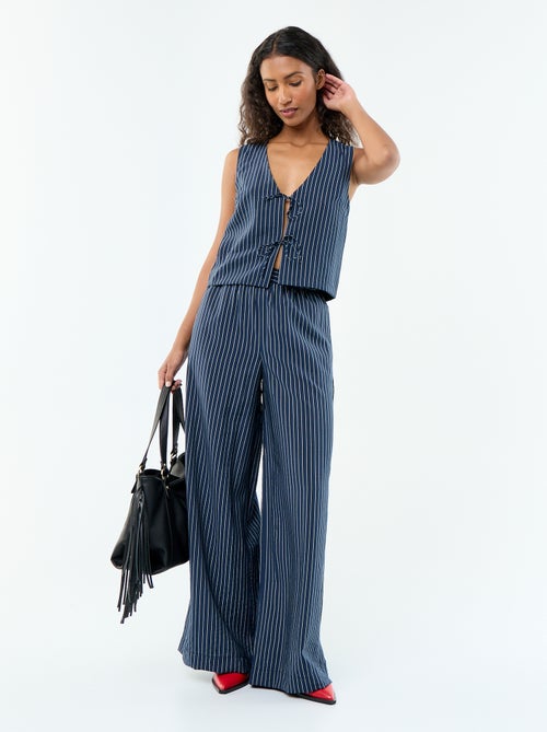 Pantalon large avec 2 poches - Kiabi