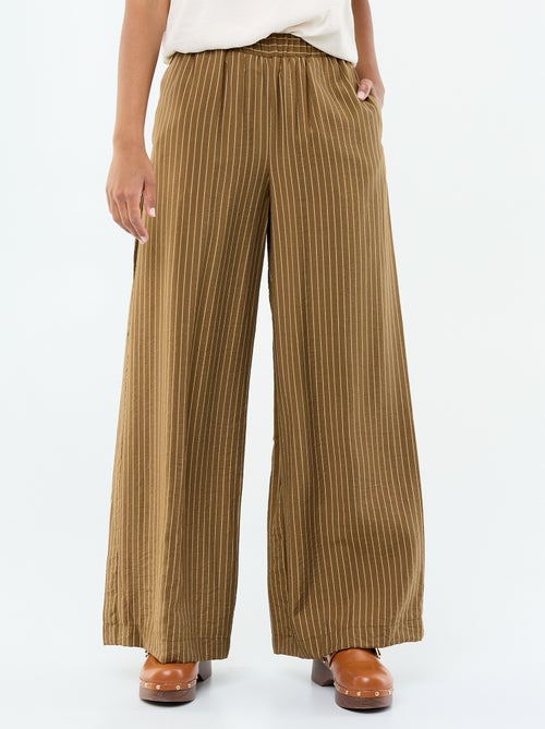 Pantalon large avec 2 poches - Kiabi