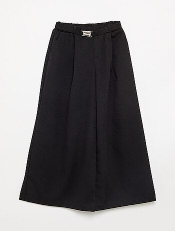Pantalon large avec boucle à la taille