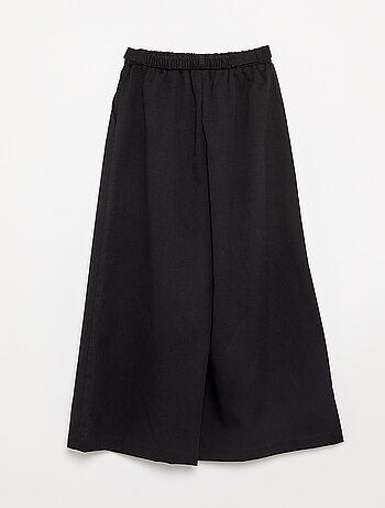 Pantalon large avec boucle à la taille