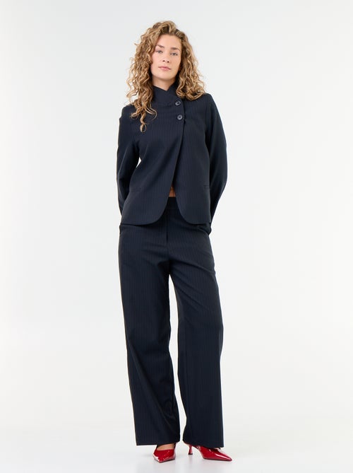 Pantalon large avec boutons dorés - Kiabi Pantalon large avec boutons dorés - Kiabi