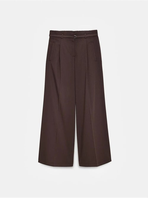 Pantalon large avec ceinture dilvin - Kiabi