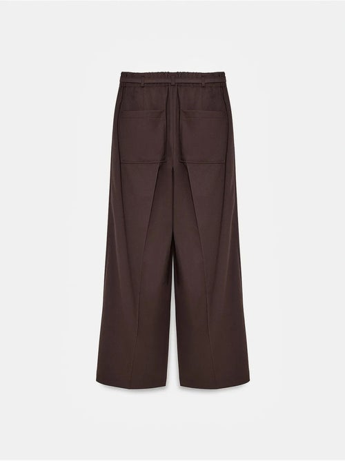 Pantalon large avec ceinture dilvin - Kiabi