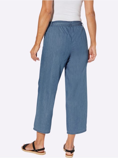 Pantalon large avec ceinture élastique et poches devant - Taille standard - Moda Vilona - Kiabi Pantalon large avec ceinture élastique et poches devant - Taille standard - Moda Vilona - Kiabi