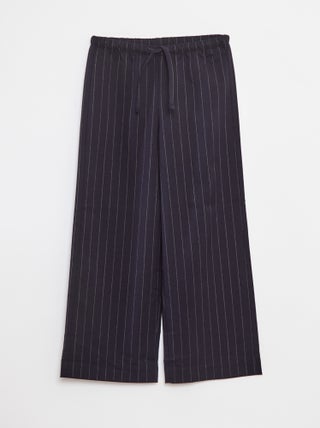 Pantalon large avec ceinture élastiquée et 2 poches