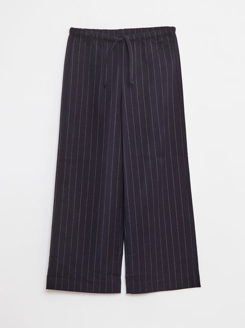 Pantalon large avec ceinture élastiquée et 2 poches - Kiabi