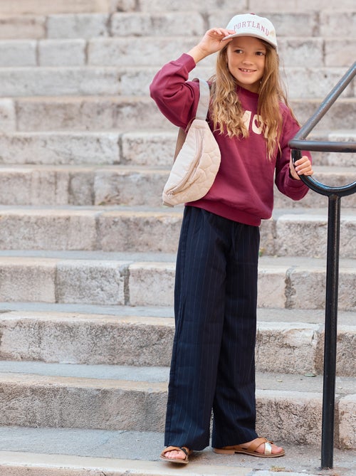 Pantalon large avec ceinture élastiquée et 2 poches - Kiabi