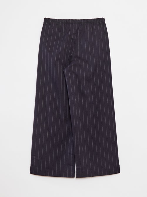 Pantalon large avec ceinture élastiquée et 2 poches - Kiabi