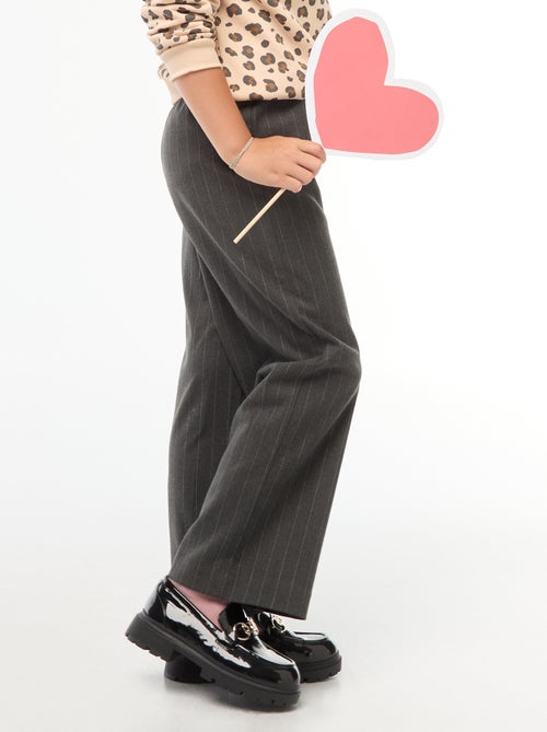 Pantalon large avec ceinture élastiquée et 2 poches - Kiabi