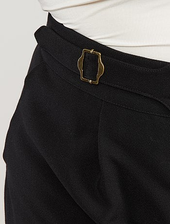 Pantalon large avec ceinture - Kiabi