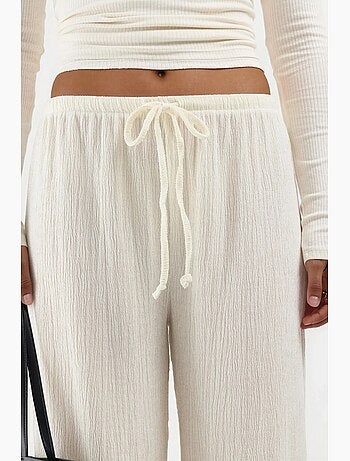 Pantalon large avec cordon de serrage à la taille busem
