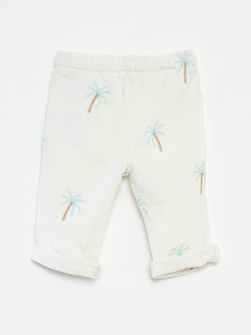 Pantalon large avec imprimé - Kiabi