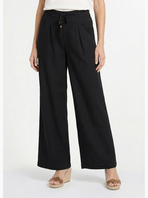 Pantalon large avec lin, style ethnique - AFIBEL - Kiabi Pantalon large avec lin, style ethnique - AFIBEL - Kiabi