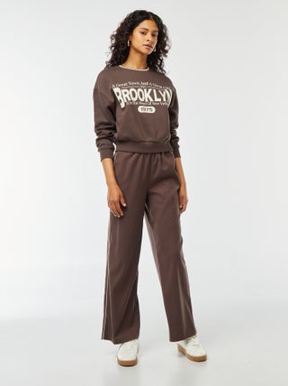 Pantalon large avec liseré sur côté