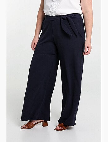 Pantalon large avec nœud PAPRIKA