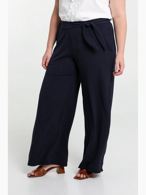 Pantalon large avec nœud PAPRIKA - Kiabi