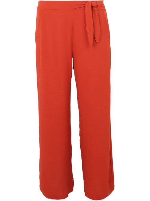 Pantalon large avec nœud PAPRIKA - Kiabi