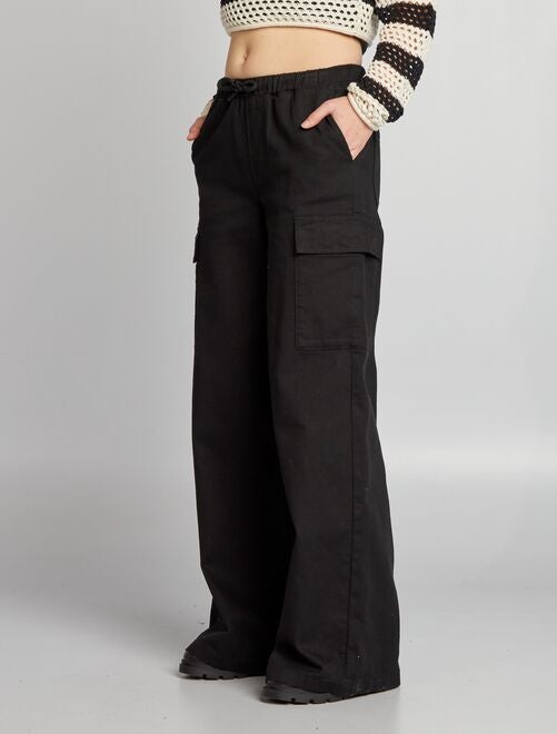Pantalon large avec poches - Kiabi