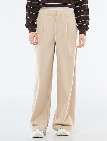 Pantalon large avec taille boxer