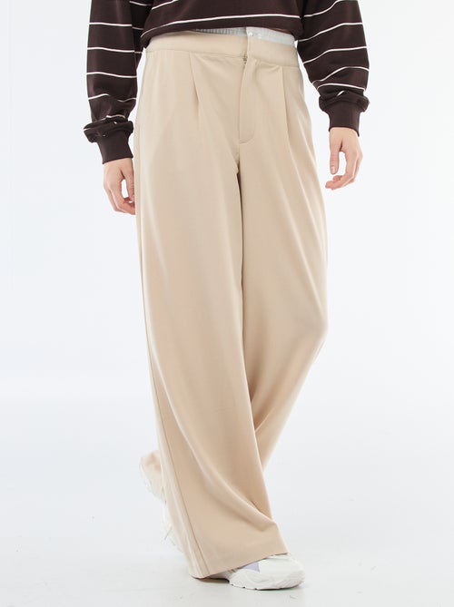 Pantalon large avec taille boxer - Kiabi