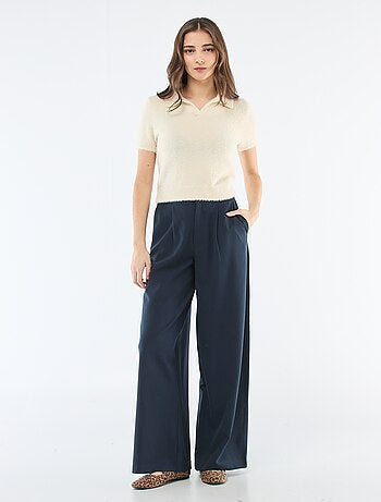 Pantalon large avec taille boxer