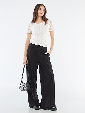 Pantalon large avec taille boxer