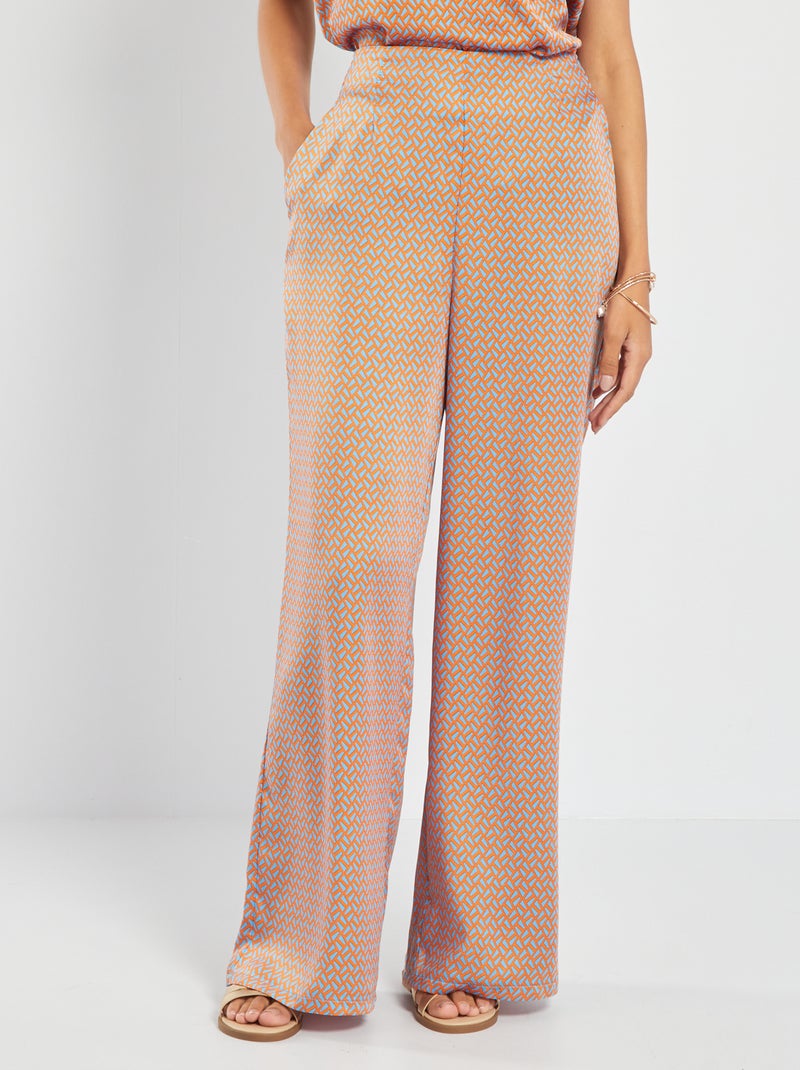 Pantalon large Bleu - Kiabi