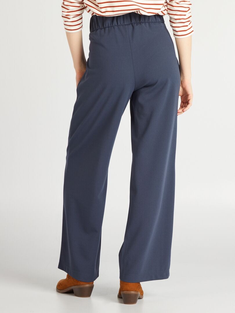 Pantalon Large Bleu Diplodocus - Taille 40 - Coton Mélangé - Neuf Avec étiquettes (prix Conseillé 135€)