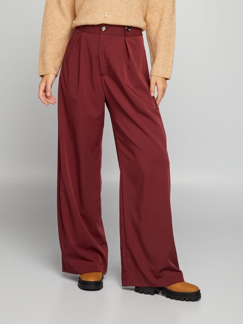 Pantalon homme coton couleur bordeaux -Brice Taille : 36 - porté deux fois