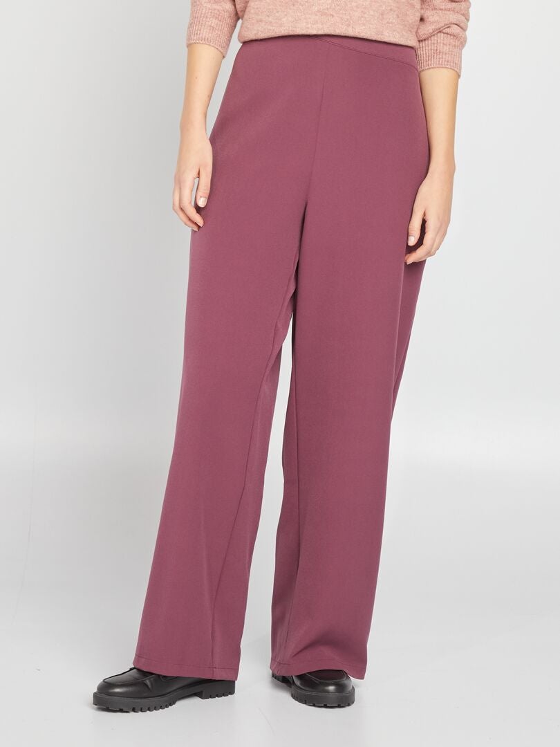 Pantalon large bordeaux discount femme