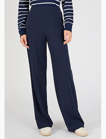 Pantalon large classique en maille - Damart