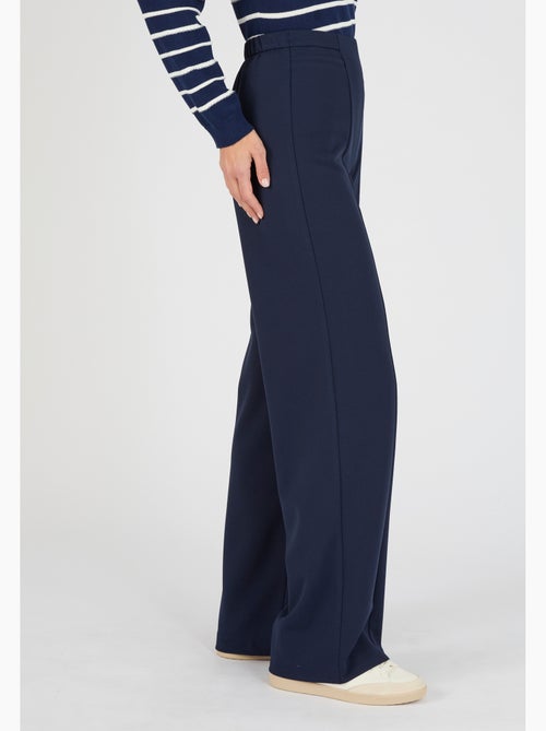 Pantalon large classique en maille - Damart - Kiabi