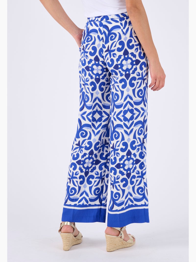 Pantalon large Climatyl - Damart Bleu - Kiabi