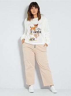 Pantalon large coloré - Kiabi