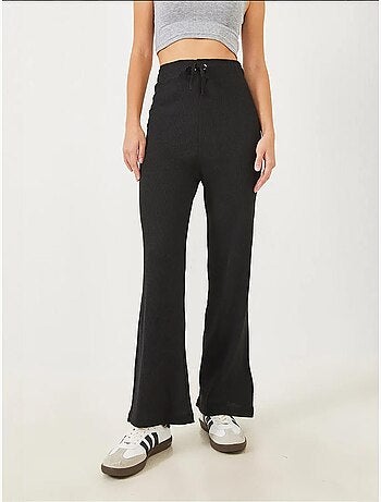 Pantalon large côtelé avec ceinture nouée lucci