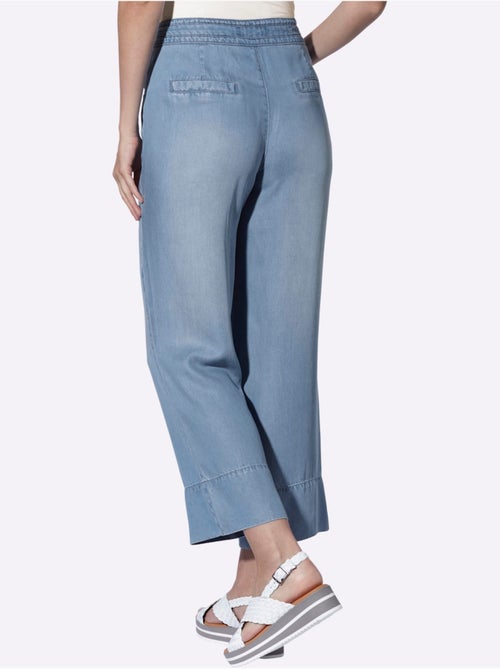 Pantalon Large Coulisse Avec Lien à Nouer à La Taille - Taille Standard - Helline - Kiabi Pantalon Large Coulisse Avec Lien à Nouer à La Taille - Taille Standard - Helline - Kiabi
