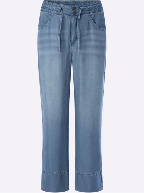 Pantalon Large Coulisse Avec Lien à Nouer à La Taille - Taille Standard - Helline - Kiabi Pantalon Large Coulisse Avec Lien à Nouer à La Taille - Taille Standard - Helline - Kiabi