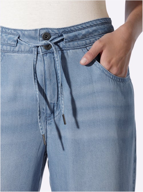 Pantalon Large Coulisse Avec Lien à Nouer à La Taille - Taille Standard - Helline - Kiabi Pantalon Large Coulisse Avec Lien à Nouer à La Taille - Taille Standard - Helline - Kiabi