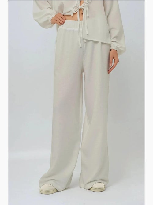 Pantalon large coupe décontractée hiccup - Kiabi Pantalon large coupe décontractée hiccup - Kiabi